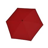 Doppler Regenschirm Zero Large in fiery red I Ultra leichter Minischirm I...