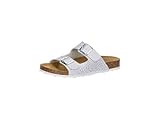 Lico Damen Bioline Platino Pantoletten, Weiss/Silber, 40 EU
