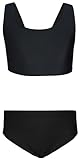 Aquarti Mädchen Sport Bikini Racerback Bustier & Bikinislip, Farbe:...