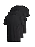 OLYMP Herren 3er Pack Unterhemden,Einfarbig,924 T-Shirt modern fit,schwarz...