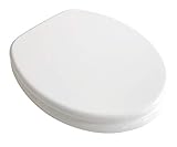 ADOB WC Sitz Klobrille Holzkern Farbe Weiss, extrem stabil, messing...