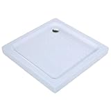 Quadratische Duschwanne, Verdickte, Rutschfeste Acryl-Duschwanne mit...
