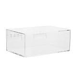STOBAZA Transparente Aufbewahrungsbox mit Klappdeckel Langlebige...