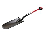 Drainagespaten mit Wahl zwischen Fiberglas- oder Holzstiel, 36 cm...