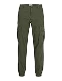 JACK&JONES Herren Jpstkane Jjjonnie Cuffed Cargo Cargohose, Olive Night,...