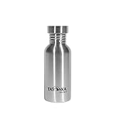 Tatonka Edelstahl Trinkflasche Steel Bottle Premium 0,5l - Bruchsichere...