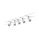 Paulmann 3981 Seilsystem TubeLED Set 5x4W Weiß/Chrom matt 230/12V...