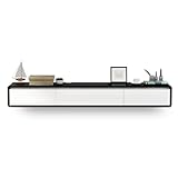 Moderne, schwebende TV-Einheit, Wandmontage, Medienkonsole mit 2...