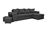 Generisch Möbel NAWSTOL - Ecksofa mit Schlaffunktion 205x130 cm - Eckcouch...