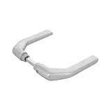 Amig - Türgriffgarnitur aus Aluminium ohne Schild, silberfarben, ideal...