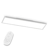 EGLO LED Deckenleuchte Bottazzo, Deckenlampe 100x25 cm, Panel ultraflach...