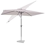 VONROC Sonnenschirm rechteckig 200x300 - Rechteckiger Sonnenschirm für...