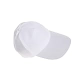 HOMSFOU 5 Stück Baumwoll Baseballkappen Weiß Unbedruckt Verstellbar...