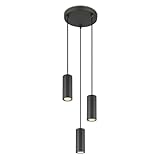 bmf-versand® Deckenlampe Esstisch 3-Flammig Grau Strahler - Moderne...