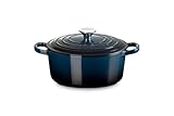 Le Creuset Runde Cocotte Evolution aus verglastem Gusseisen mit Deckel,...