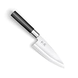 KAI Wasabi Black Deba 10,5 cm Klingenlänge - rostfreier 6A/1K6 Edelstahl...