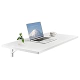 VEVOR Wandklapptisch, 100 x 50 cm, Klapptisch, schwebender Schreibtisch mit...