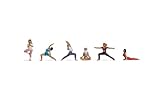 NOCH® H0 Figuren-Set „Beim Yoga“, Modellbau Figuren aus Kunststoff...