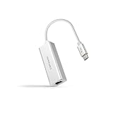 PRENDELUZ USB-C-zu-Ethernet-Konverter, 1 Gbit/s, silberfarben, 15 cm, ideal...