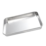 Gatuida Edelstahl Serviertablett Rechteckig Rostfrei Lebensmittelecht...