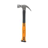 campcooga Hammer Klauenhammer Schlosserhammer mit Fiberglasstil in...