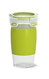 EMSA Clip & Go Smoothiebecher, 0,45 L, rund, 100 Prozent dicht, mit...