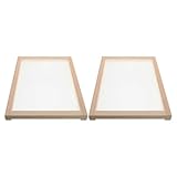 TOMETURE Holzrahmen Trockennetz 2 Stück Stapelbar Rechteckiges Kräuter...