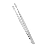 TEHAUX Edelstahl Stempelpinzette Silber 1 Stück Präzise Stempelzange für...