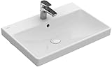Villeroy & Boch 41586501 Rechteckiges Waschbecken, rechteckig, Weiß, 650...