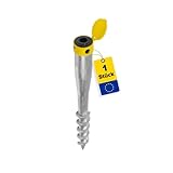 GRUNDLINE - Pfostenträger rund Ø 25 bis 50 mm - Bodenanker zum eindrehen...