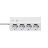 Offgridtec Smart WiFi Steckdosenleiste mit 4 Steckdosen + 2 USB-A & 2...