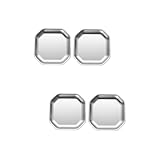 ABOOFAN 4-teiliges Set mit achteckigen Tellern, Edelstahl, für den Tisch,...