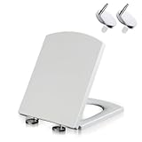 WC-Sitz mit Absenkautomatik und Schnellentriegelungsscharnieren,...
