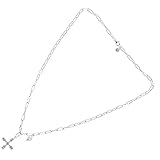 TEMPNAP Sterling Anhänger Halskette für Damen Zierliche Kette mit Perlen...