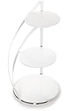 HowHomely Weiß Etagere 3 Etagen 60 cm Hoher für Torten Cupcakes und...