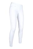 HKM 9228 Reitleggings Starlight, Silikonkniebesatz Mädchen , Weiss/Weiss,...