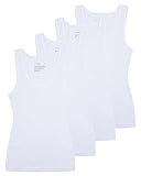 Comfneat Damen 4-Pack Tank Tops Stretch Baumwolle Elasthan Bequeme...