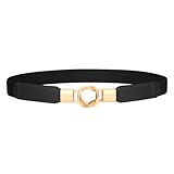 JasGood Damen Dünne Elastische Taille Gürtel Dehnbar Retro Haken Gürtel...