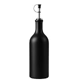 Ölflasche 500 ml Steingut schwarz mit Ausgießer Made in Germany