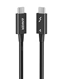 Anker Thunderbolt 4 Kabel, 8K/4K Display, 40 Gbit/s Datentransfer, 240W...