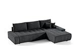 Ecksofa Sofa DRACO mit Schlaffunktion + Bettkasten Couch Wohnzimmer...