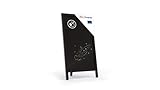 ALLboards Kundenstopper 78x44 cm, Einseitige Tafel, Schwarze Kreidetafel,...