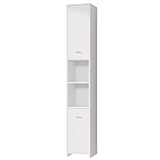 Casaria® Badezimmerhochschrank 180x30x30cm 6 Fächer Magnetverschluss 2...