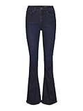 Noisy May Damen Flared Schlag Jeans | High Waist Denim Stretch Hose | Wide...