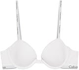 Calvin Klein Damen Demi-Cups BH Lightly Lined mit Logobund, Weiß (White),...