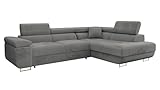 Mirjan24 Ecksofa Torezio mit Bettkasten, Einstellbare Kopfstützen, Sofa...