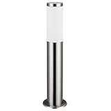 Monzana® Außenlampe Edelstahl 50cm E27 Fassung IP44 Wetterfest Stehend...