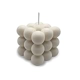 Bubble Kerze Größe 6x6x6 cm | Handmade in Germany | Würfel Romantik...