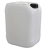 Weber/Seitz 20L Wasserkanister, Weiß, Lebensmittelecht, HDPE,...