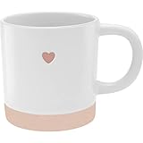 GRUSS & CO Tasse mit graviertem Herz | Steinzeug, 40 cl, mehrfarbig |...